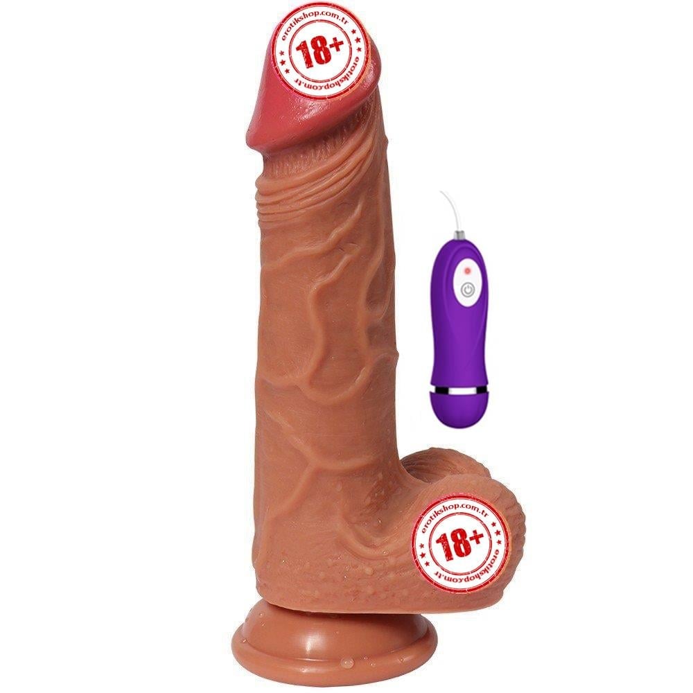 Dildo Series Hansen 21 cm 10 Mod Natural Realistik Vibratör