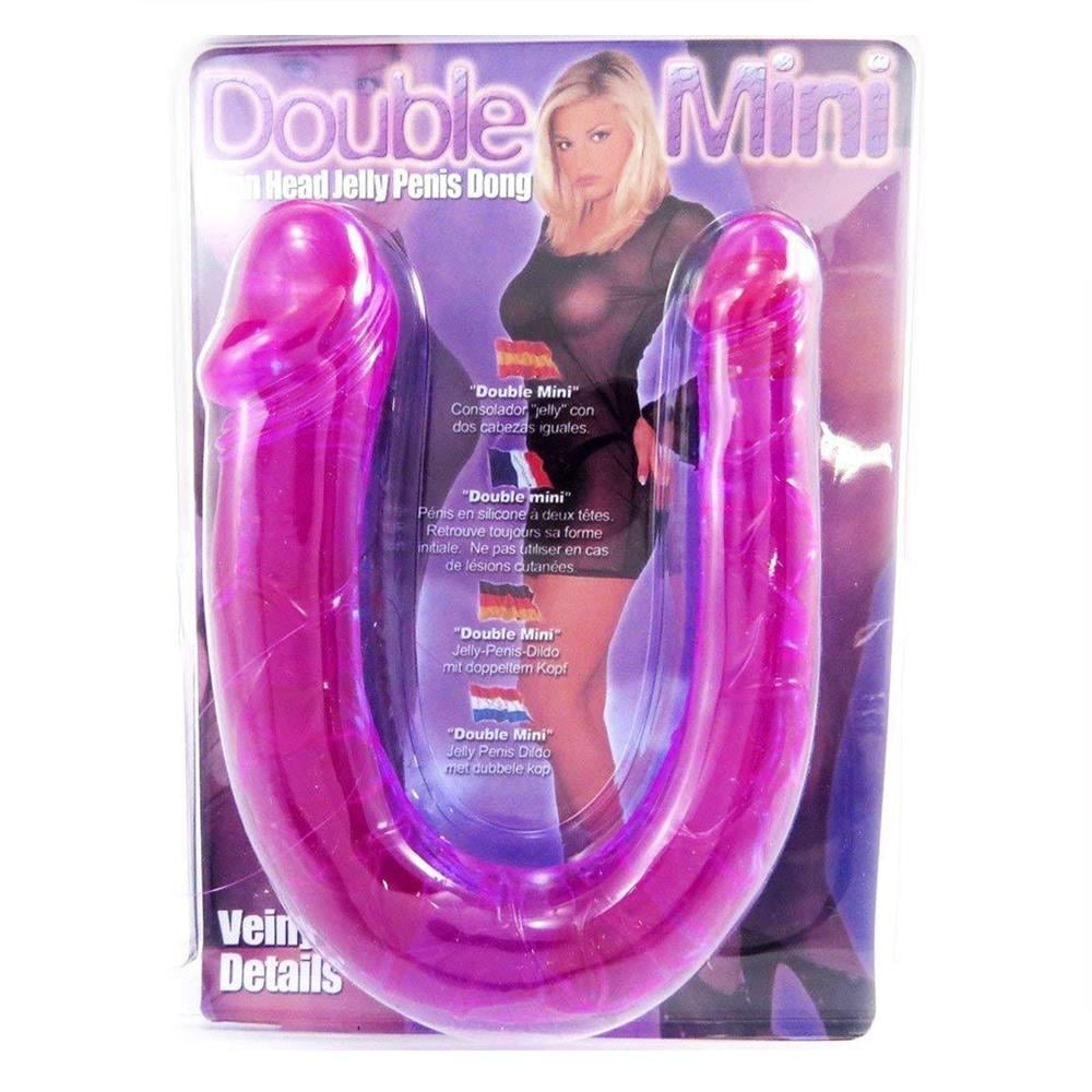 Erox Double Dong Jelly Purple Çift Taraflı Jel Doku Penis 27 cm