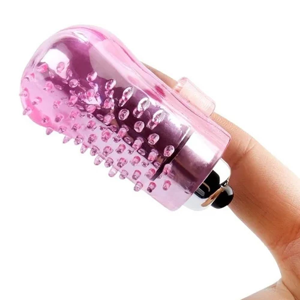 Erox Finger Vibe Silicone Pink Tırtıklı Parmak Vibratör
