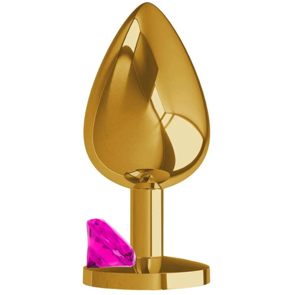 Erox My Steel Gold Large Pembe Kristal Taşlı Metal Anal Plug