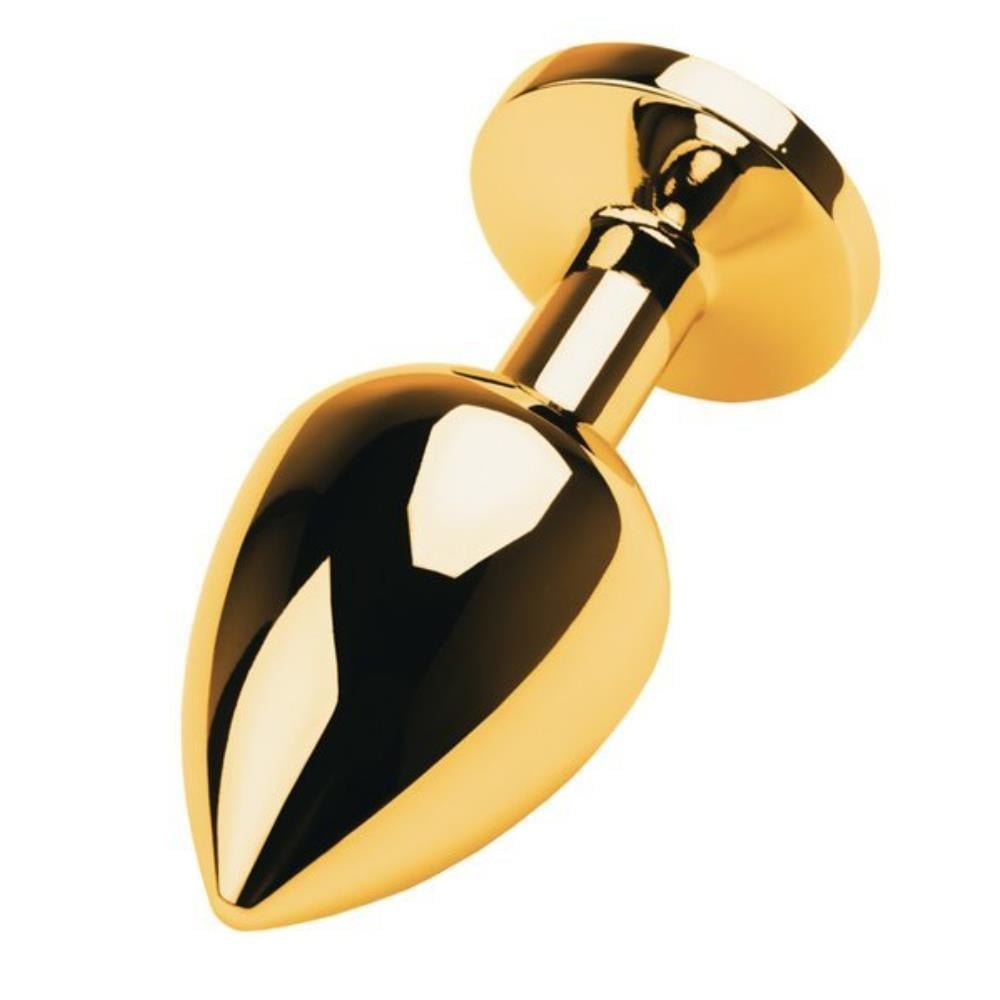 Erox My Steel Gold Large Pembe Kristal Taşlı Metal Anal Plug