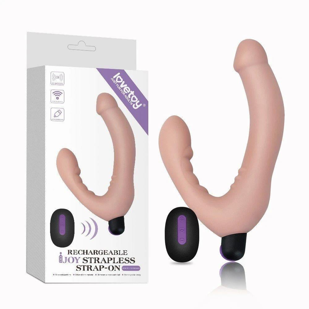 Lovetoy Rechargeable IJOY Uzaktan Kumandalı Strapless Strapon Vibratör LV430103