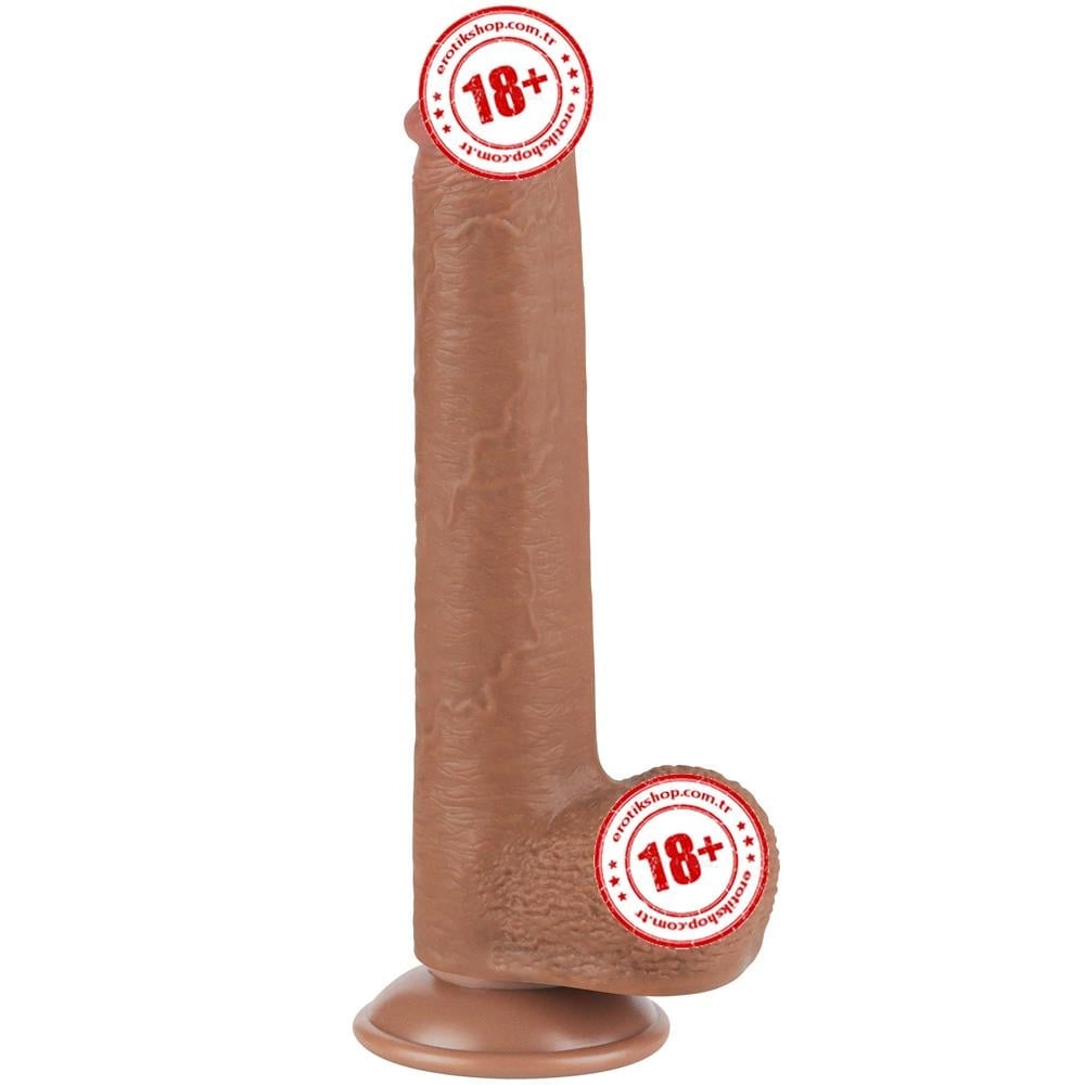 Lovetoy Sliding Skin Dong Brown 23 Cm Realistik Penis LV317310