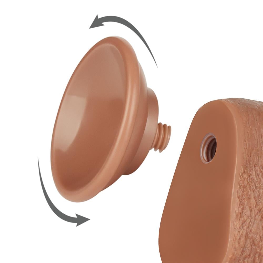 Lovetoy Sliding Skin Dong Brown 23 Cm Realistik Penis LV317310