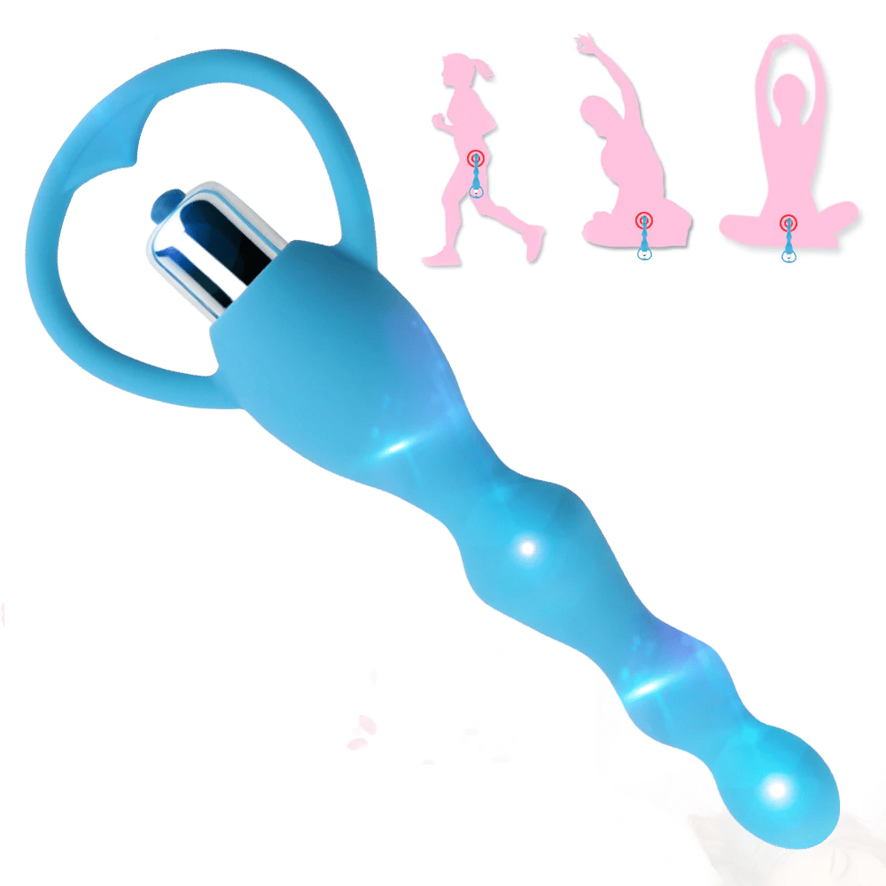Luiluer Exovid Güçlü Titreşimli Kademeli Anal Vibratör Mavi