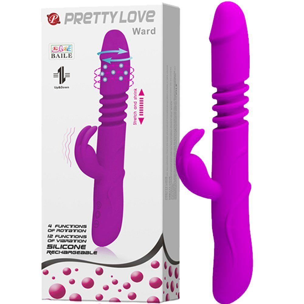 Pretty Love Ward İleri Geri ve Dönebilen Özellikli Rabbit Vibratör BI-014399