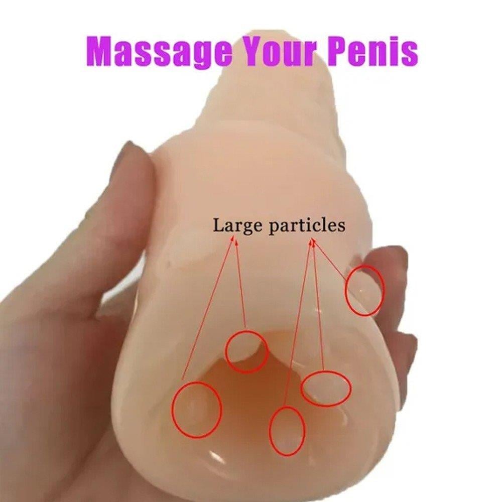 Sexual World Realistic Penis Sleeve Testis Destekli Penis Kılıfı Anal Vibratör