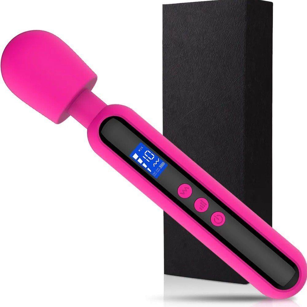 Sexual World Shumix Oem Slike Silikon Led Masaj Wand Vibratör-Black