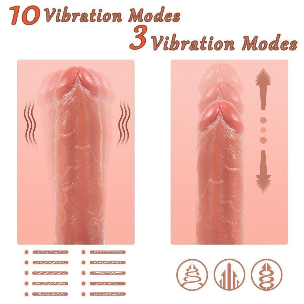 Shequ Harriet 20 cm İleri Geri Hareketli Penis SQ-WBD10066-V