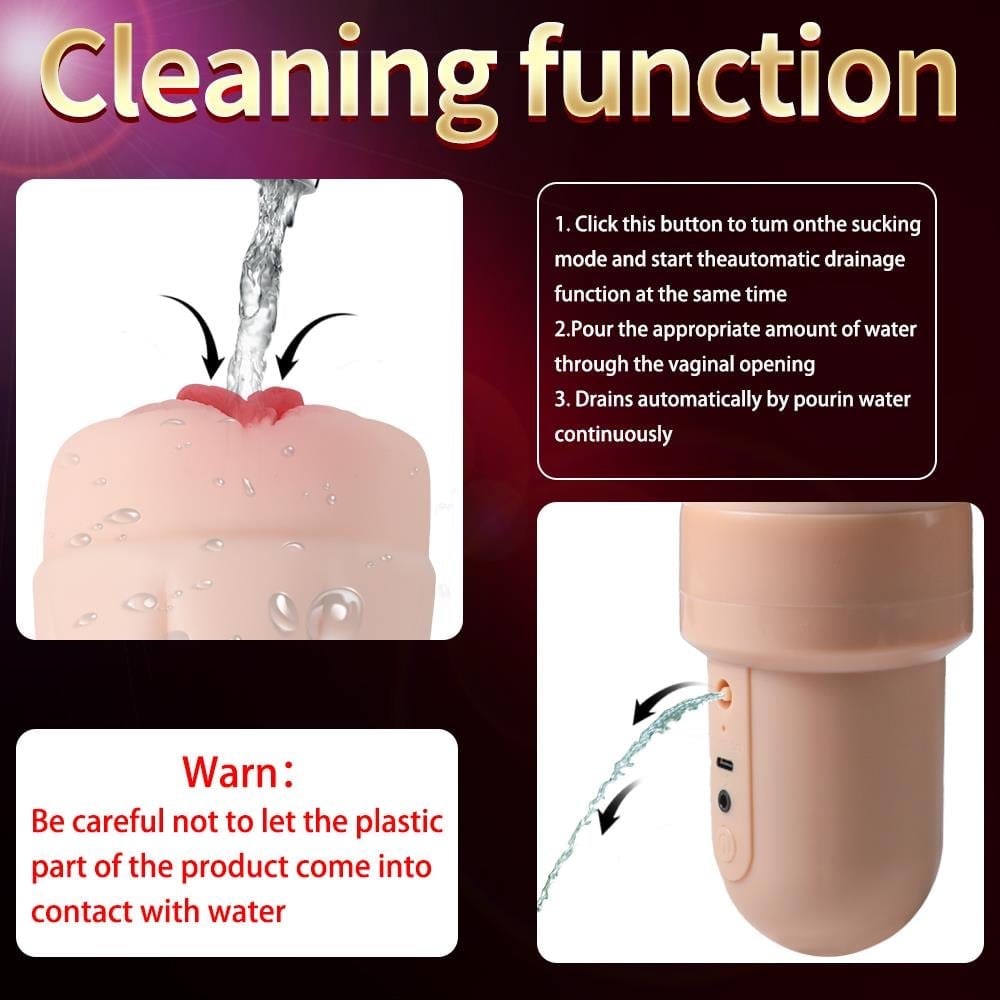 Shequ No.5 Beta Suction Emiş Güçlü Titreşimli Masturbator Vajina SQ-MA60119-3.0