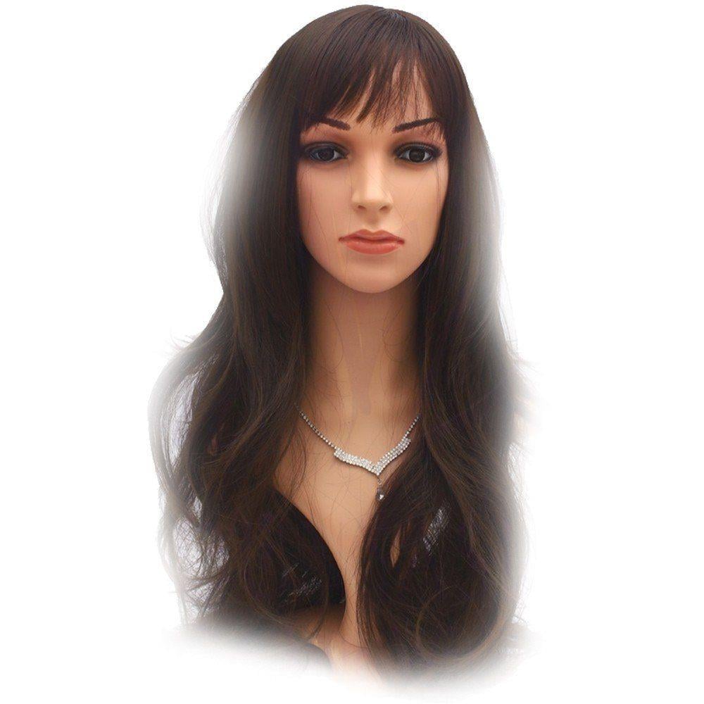 Toupee Hair Jessica Sentetik Kanekalon Açık Kahve Peruk Saç