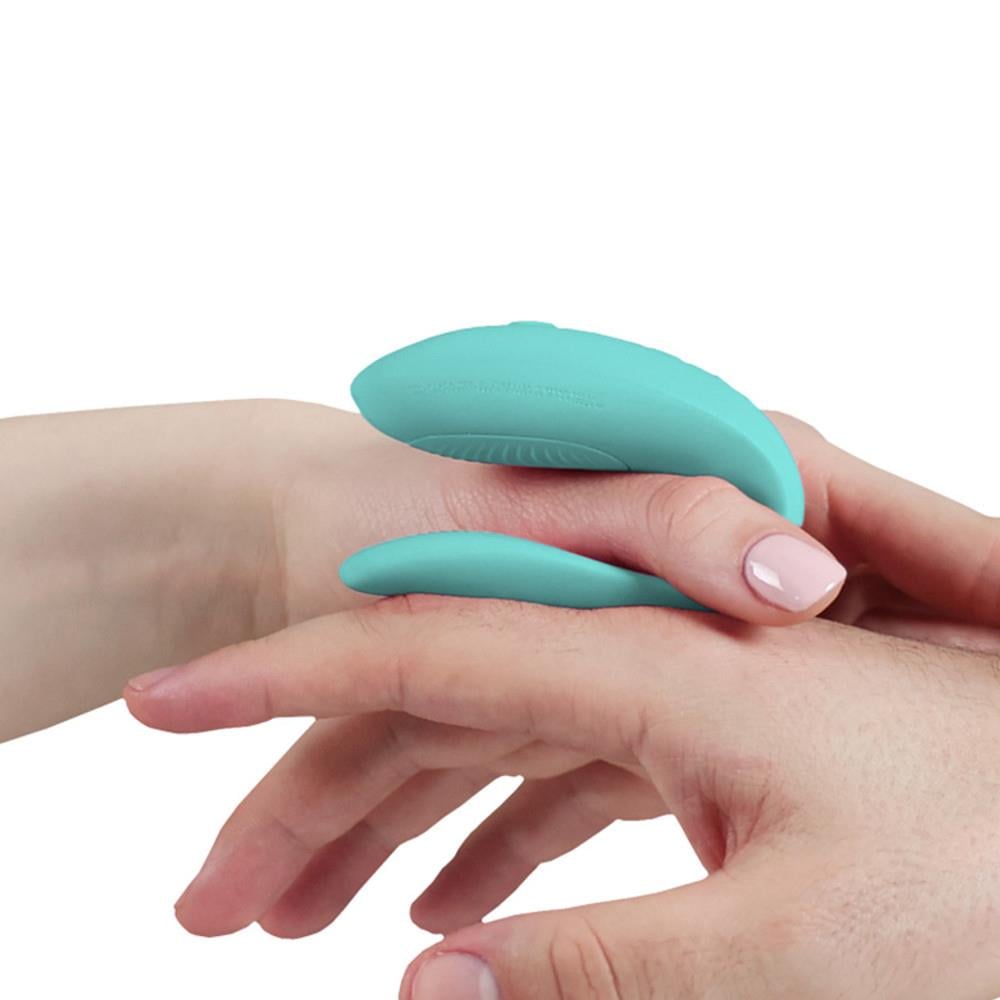 We-Vibe Sync Lite App Controlled Rechargeable Couples Vibrator-Aqua