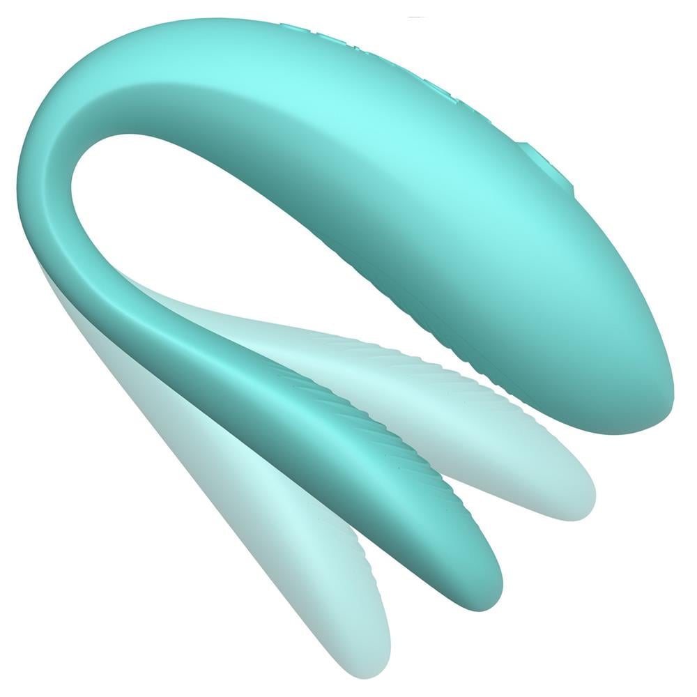 We-Vibe Sync Lite App Controlled Rechargeable Couples Vibrator-Aqua