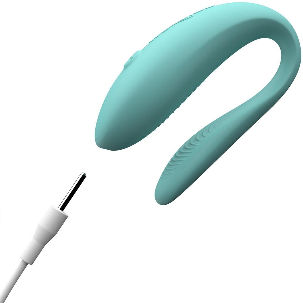 We-Vibe Sync Lite App Controlled Rechargeable Couples Vibrator-Aqua
