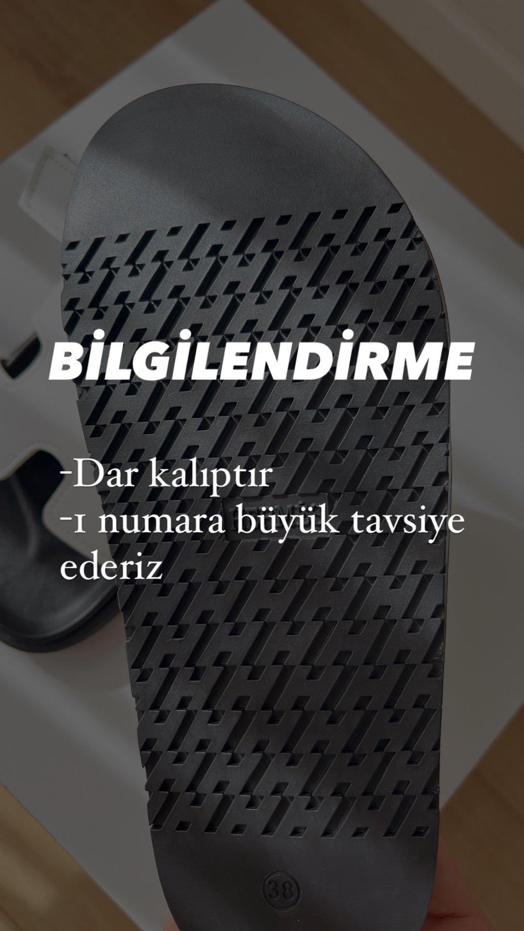 HRMS Bantlı Terlik Beyaz