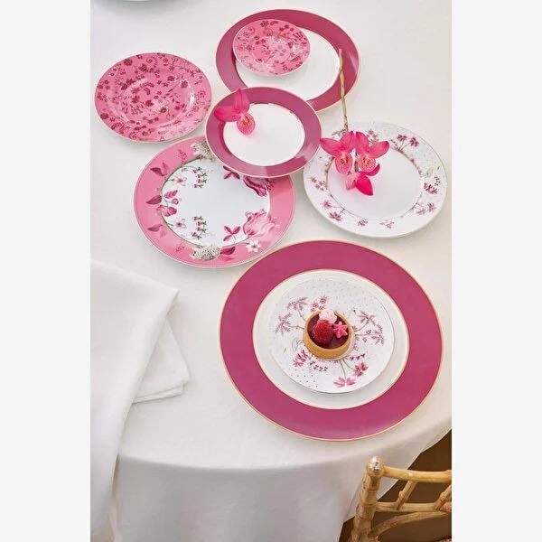 Beyaz Porselen Yemek Tabağı 26,5 Cm Jolie Collection by Pip Studio