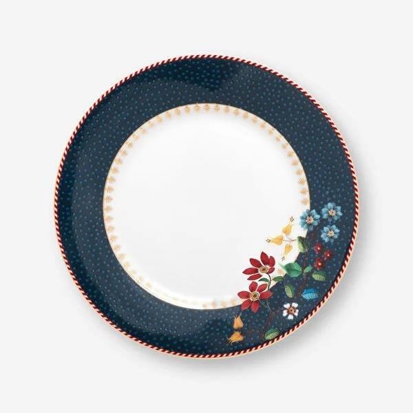 Mavi Porselen Pasta Tabağı 17 Cm Berry Blues Collection by Pip Studio