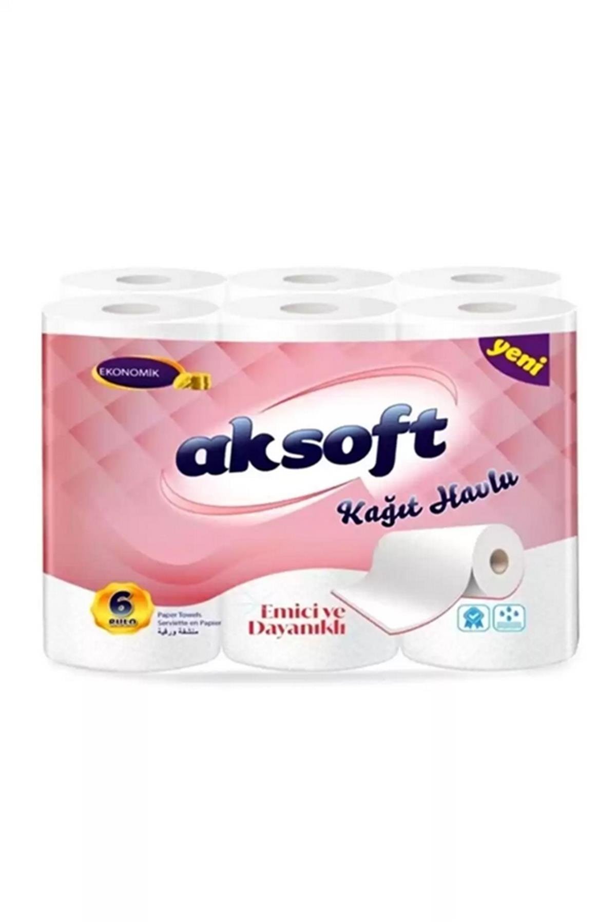 AKSOFT EKONOMİK KAĞIT HAVLU 6 LI