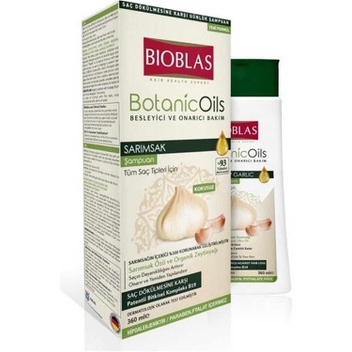 BİOBLAS BOTANİC OİLS SARIMSAK ÖZLÜ ŞAMPUAN 360 ML
