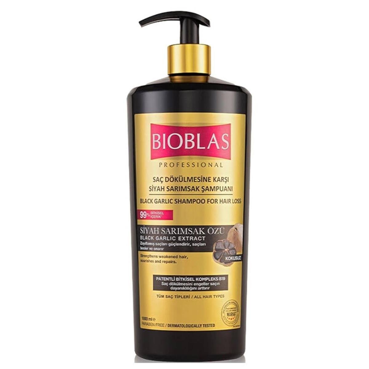 BİOBLAS PROFESSİONAL SİYAH SARIMSAK ŞAMPUANI 1000 ML