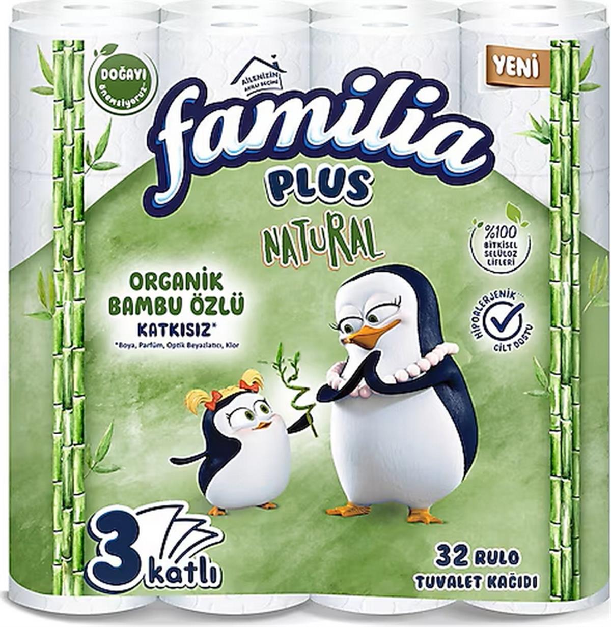 FAMİLİA NATUREL TUVALET KAĞIDI 32 RULO