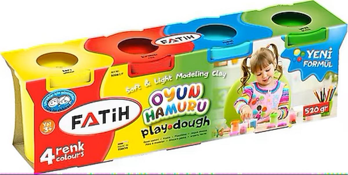 FATİH OYUN HAMURU 4 RENK (520 GR) 50061