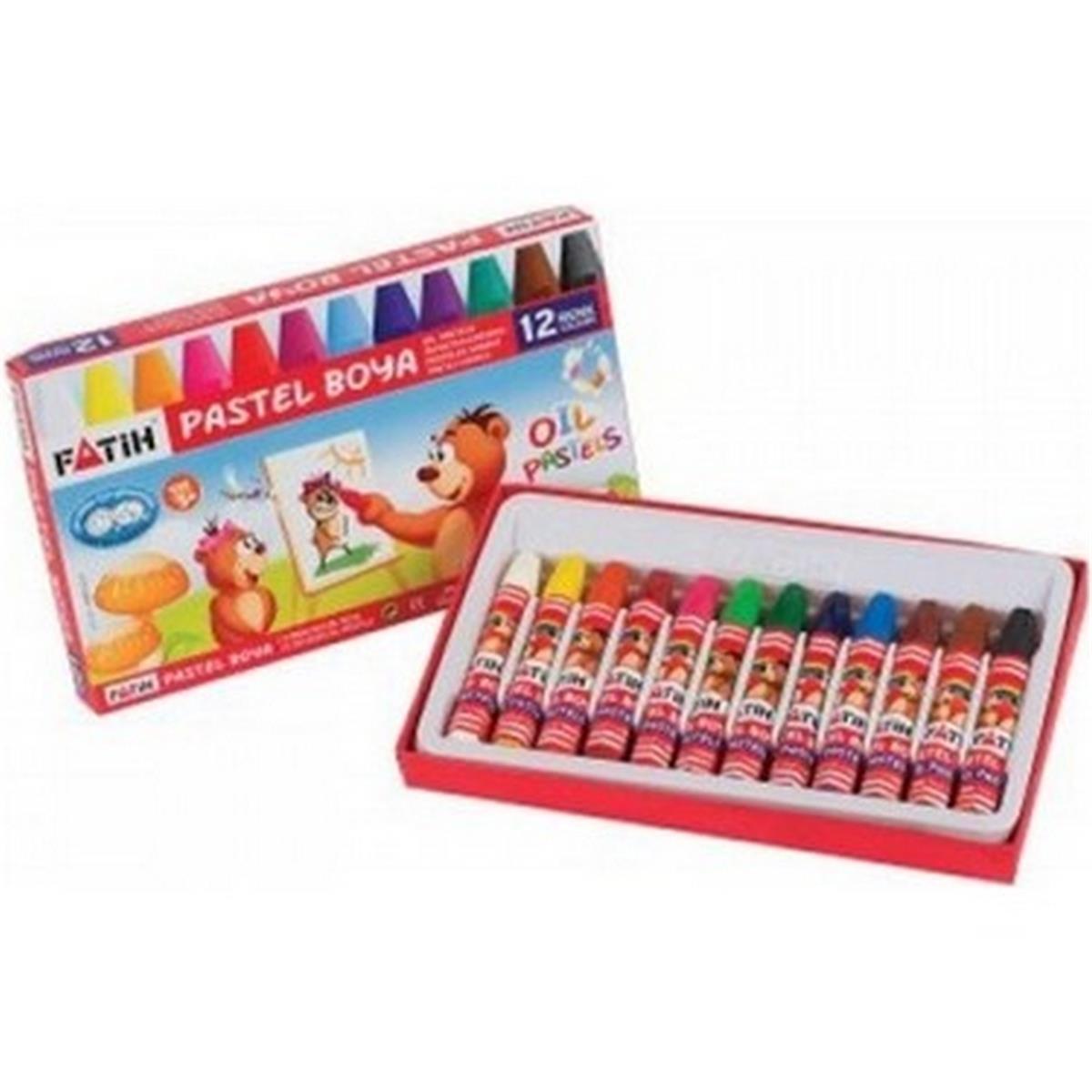 FATİH PASTEL BOYA YENİ FORMÜL 12 RENK KING SIZE 34012