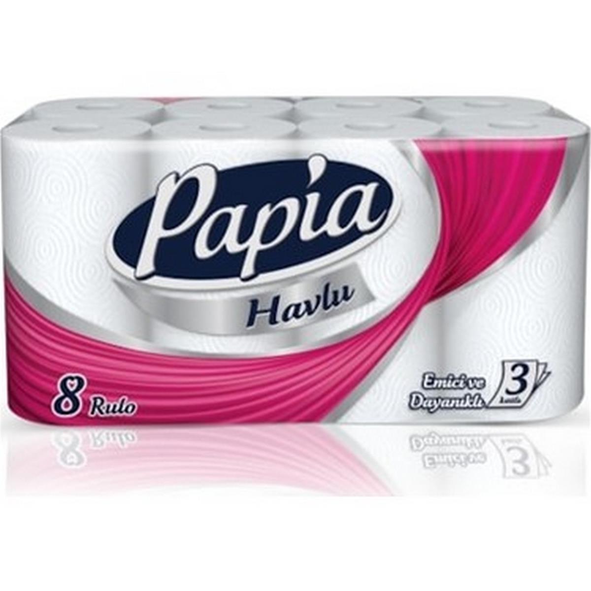 PAPİA 8 Lİ KAĞIT HAVLU