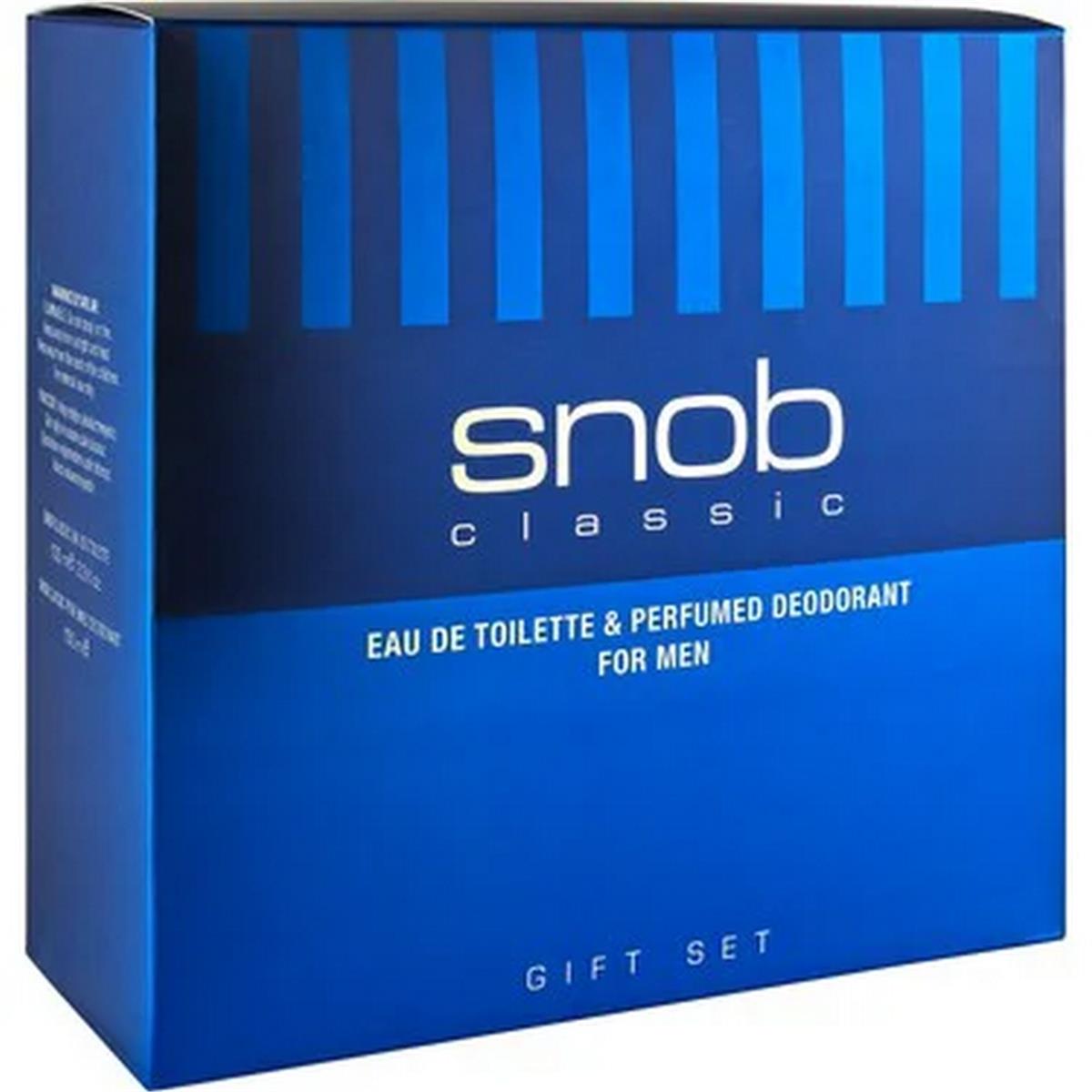 SNOB CLASSİC EDT 100 ML + DEODORANT 150 ML HEDİYELİ KOFRE