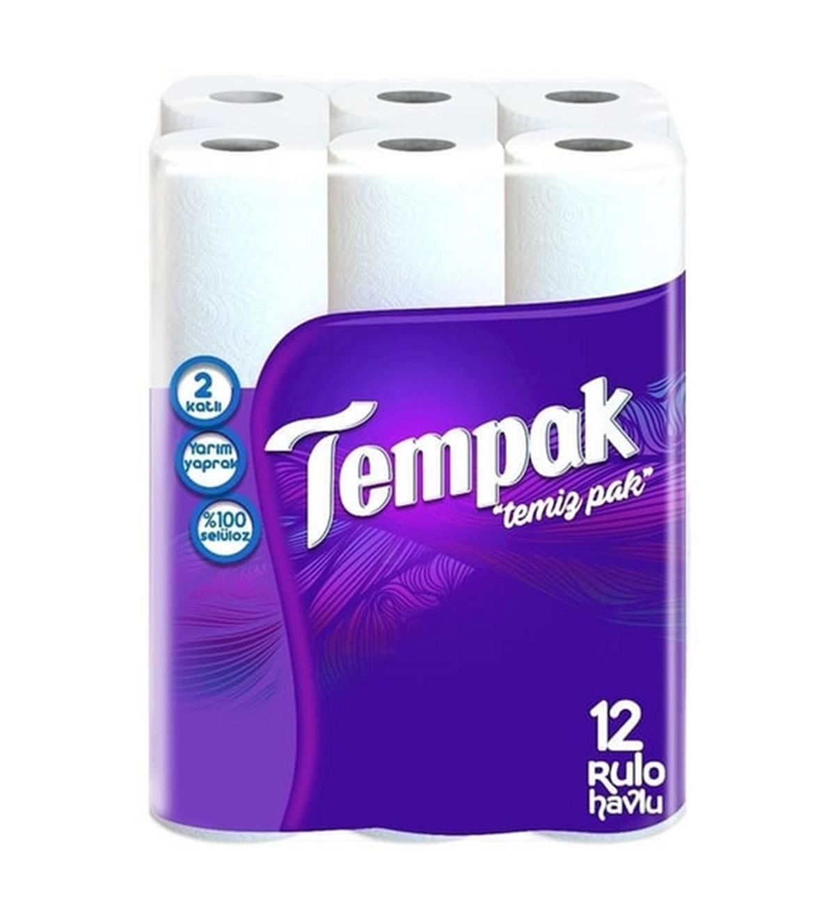 TEMPAK HAVLU KAĞIT ÇİFT KAT 12 Lİ