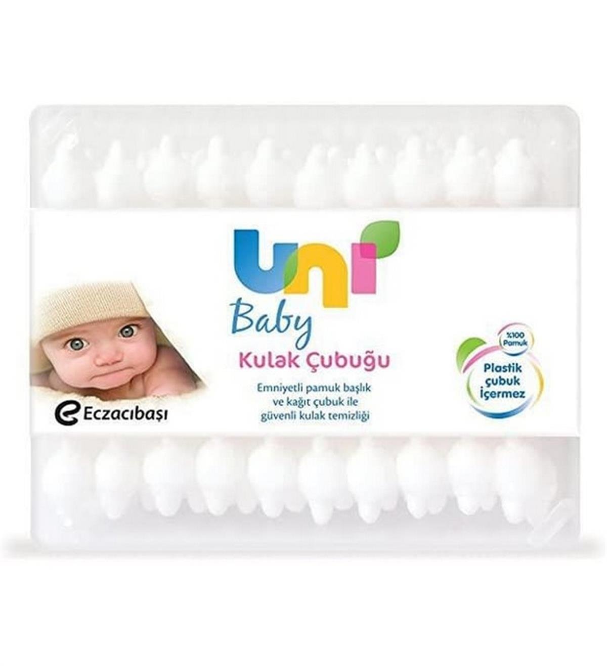 UNİ BABY EMNİYETLİ KULAK TEMİZLEME ÇUBUĞU 56 LI