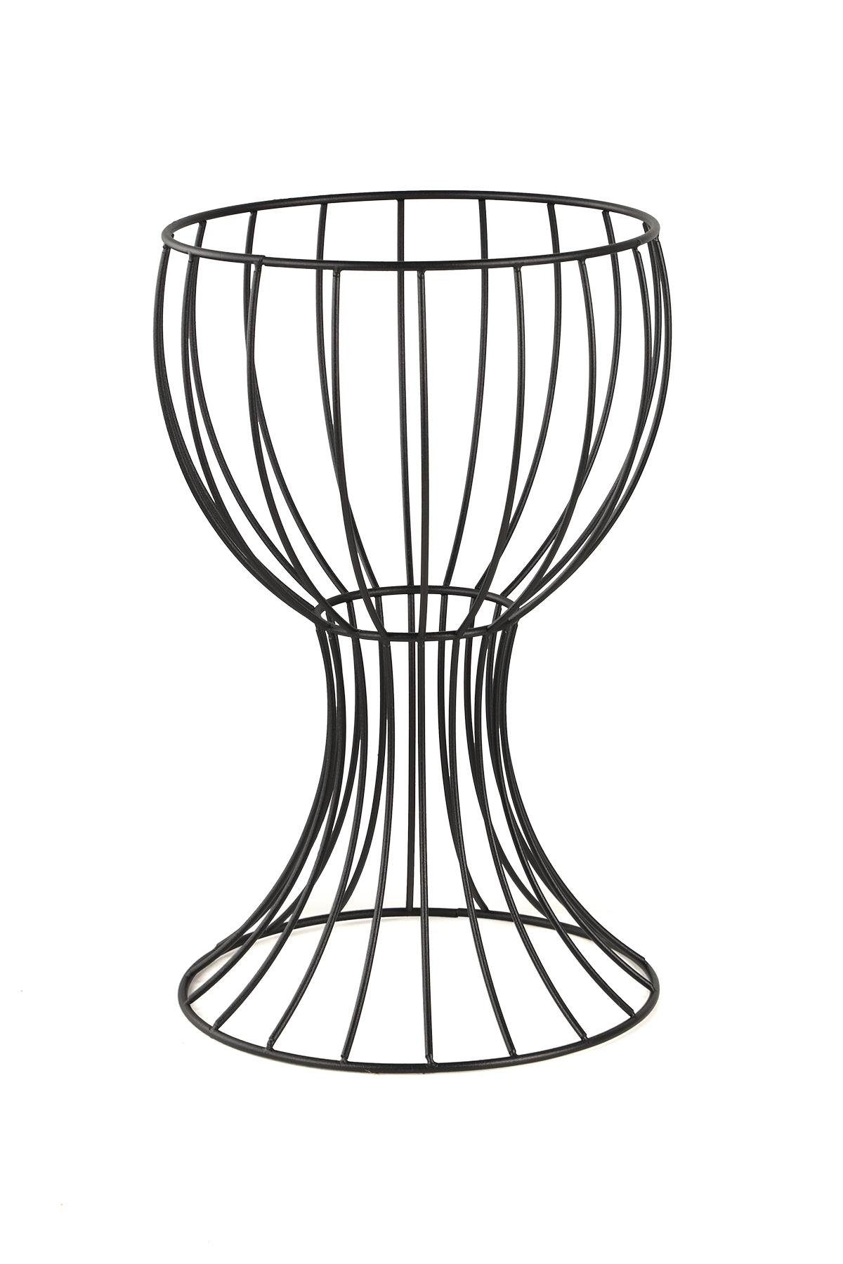 Anafor Saksılık Siyah 43 Cm Siyah Saksı