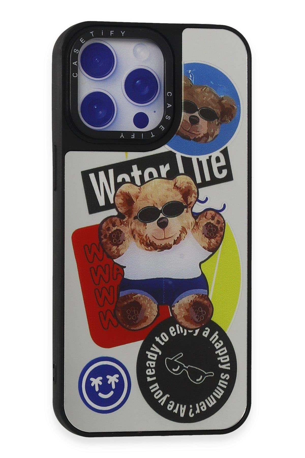 AYNALI KILIFLARNEWFACEMRRR07Apple iPhone 15 Pro Kılıf Mirror Desenli Kapak