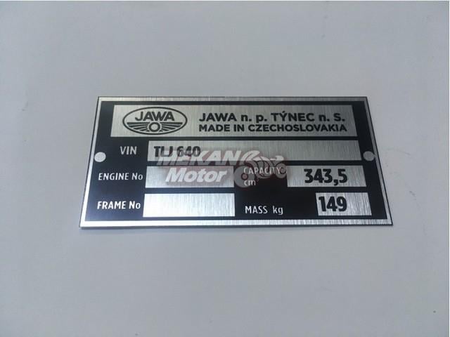 ŞASİ BOYUN ETİKETİ JAWA 350 STYLE 640