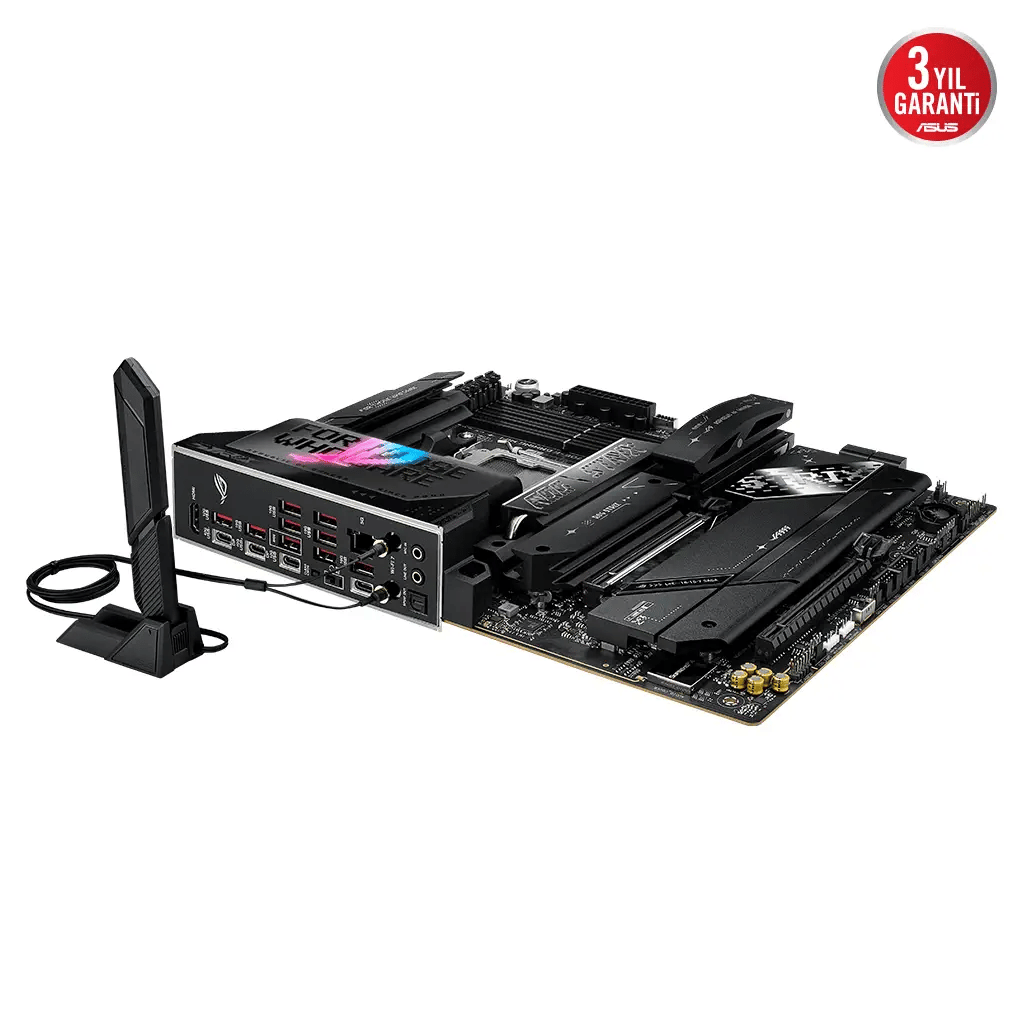 ASUS ROG STRIX X870E-E GAMING WIFI, 4xDDR5, 5xM.2, HDMI, DP, Type-C, PCIe 5.0, 2xWi-Fi 7, Bluetooth v5.4, AMD Ryzen 9000-8000 ve 7000 Serisi, AM5 Soket Anakart