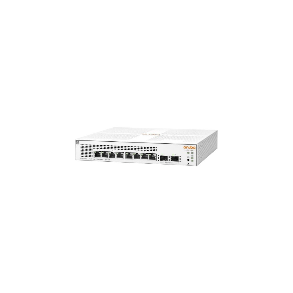 HP Aruba Instant On JL681A 1930-8G, 8Port, GigaBit 8 Port PoE, 124W, 2 Port Gigabit SFP,  Yönetilebilir, Rack Mount Switch