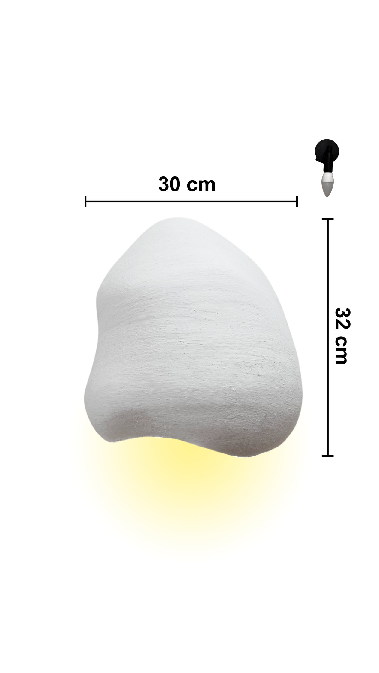 Lore Serisi Duvar Aplik - Elektrik Bağlantılı 30 cm