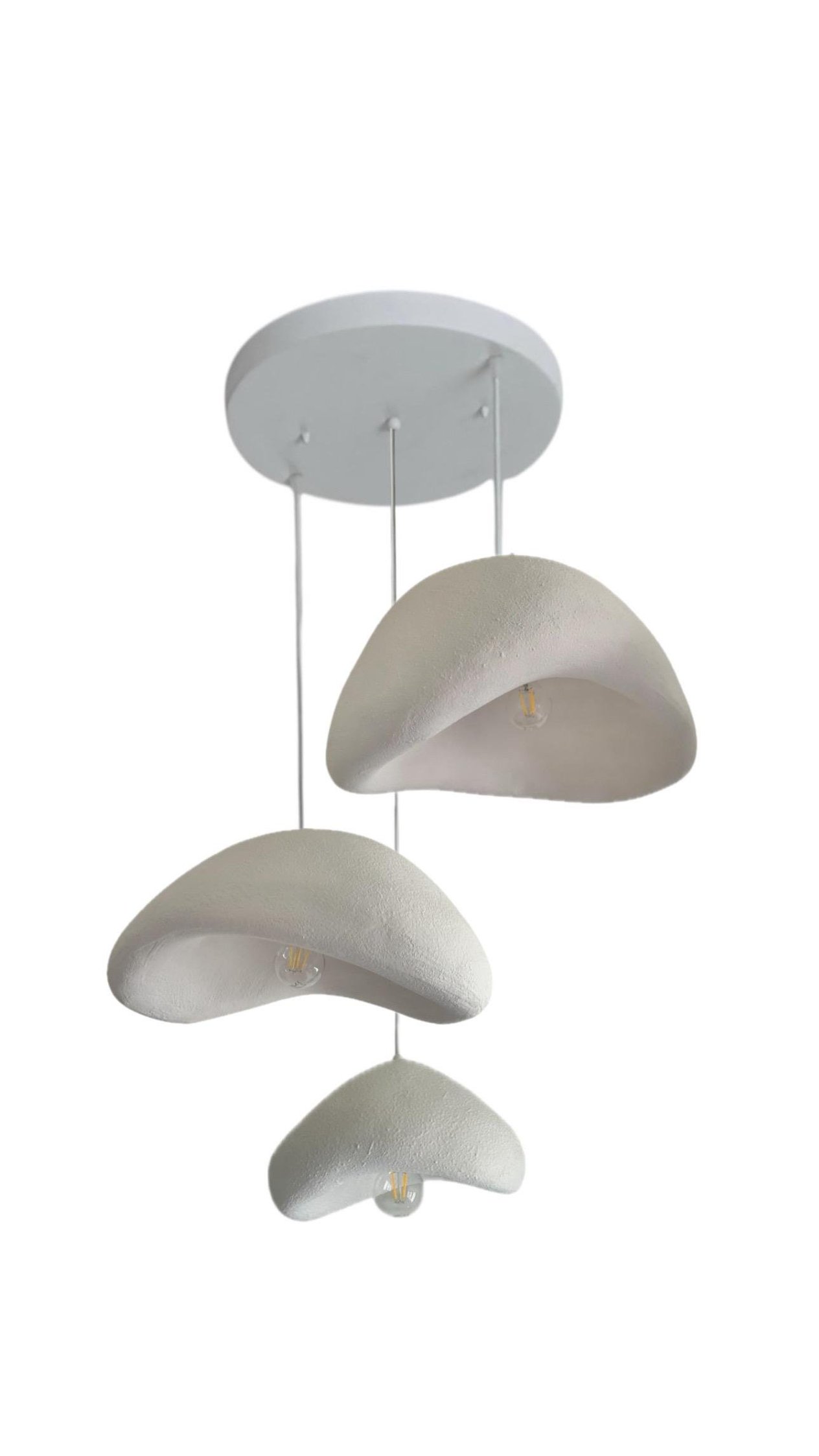 Luna Serisi 30-40-50 cm 3'lü Avize Seti 