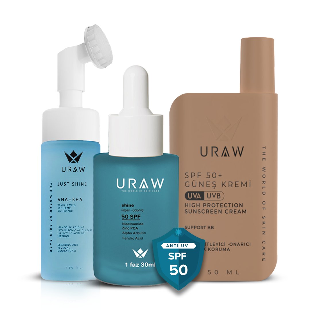 Illuminating Purifying and Protective Skincare Set
