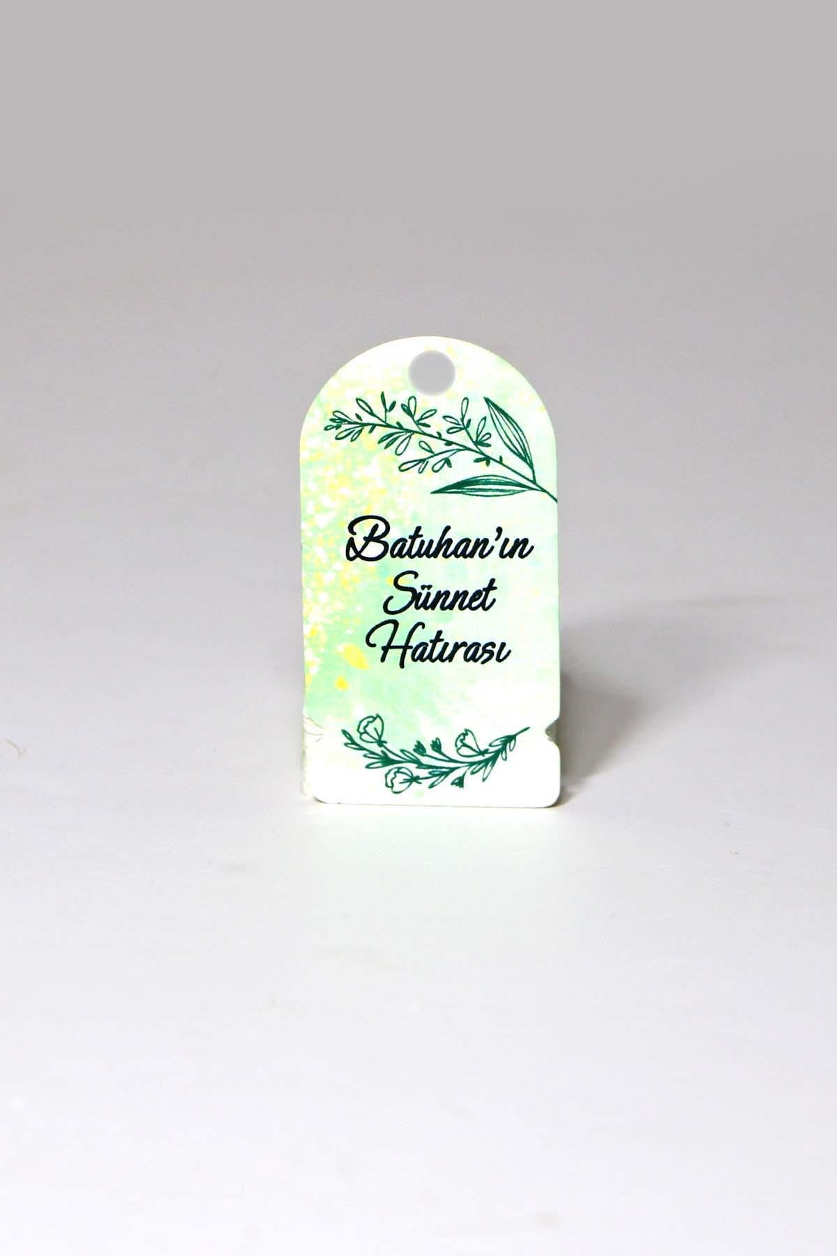 Baskılı Beyaz Karton Etiket / Sünnet Etiketi / Doğum Günü - Mevlüt Etiketi 100 Adet (3,5 X 6,5 Cm )