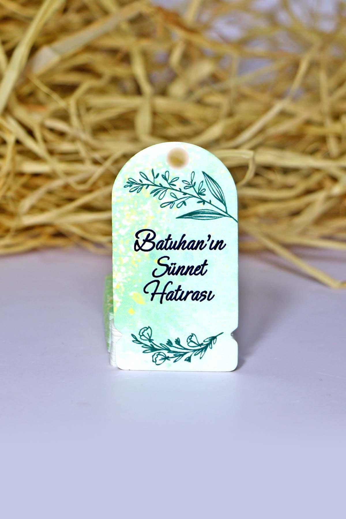 Baskılı Beyaz Karton Etiket / Sünnet Etiketi / Doğum Günü - Mevlüt Etiketi 100 Adet (3,5 X 6,5 Cm )