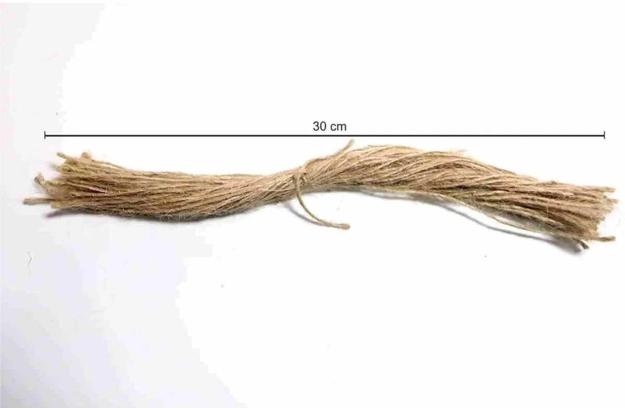 Etiket Bağlama Hasır Ipi Jüt Ip 30 cm 50 Adet