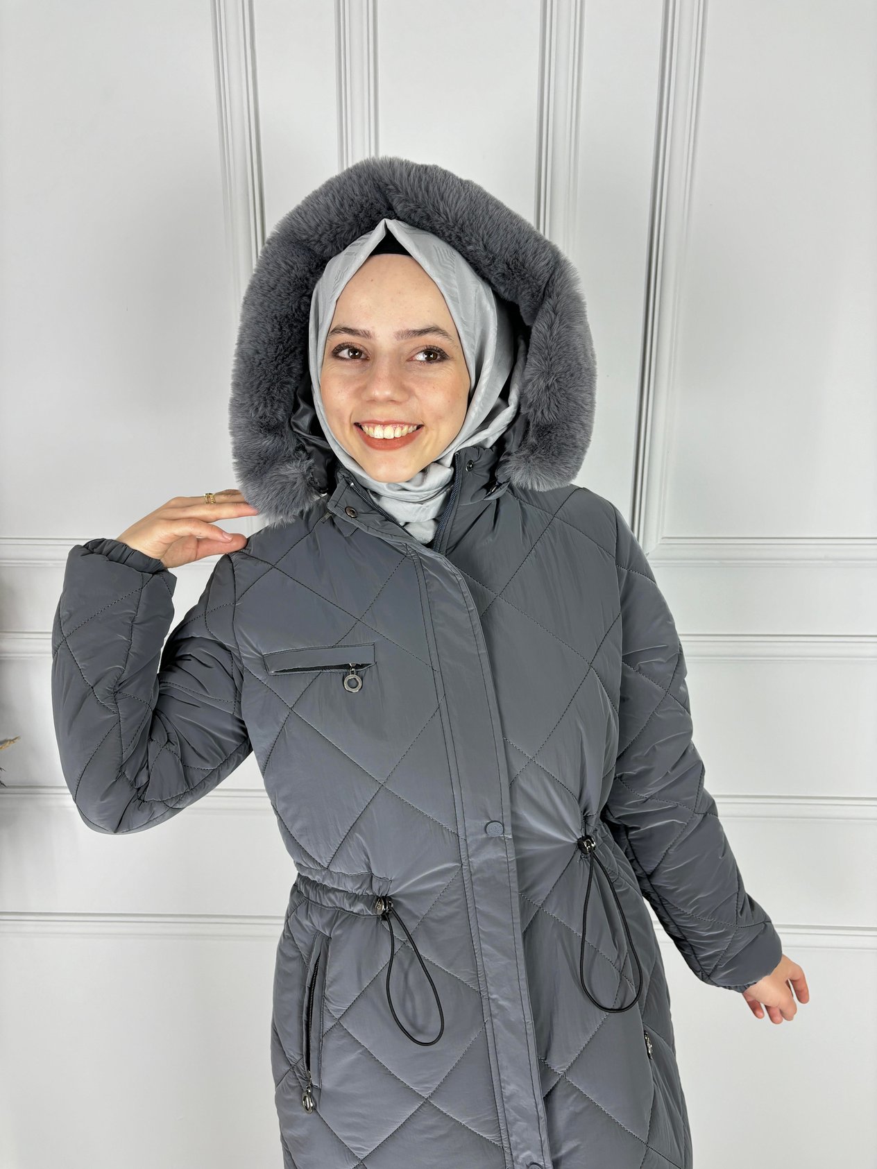 KAPÜŞONLU MONT GRİ