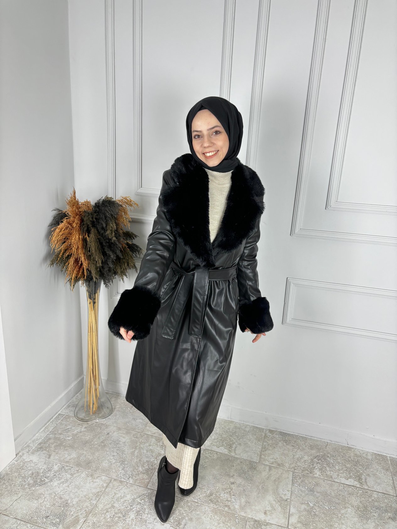 KÜRKLÜ DERİ UZUN MONT