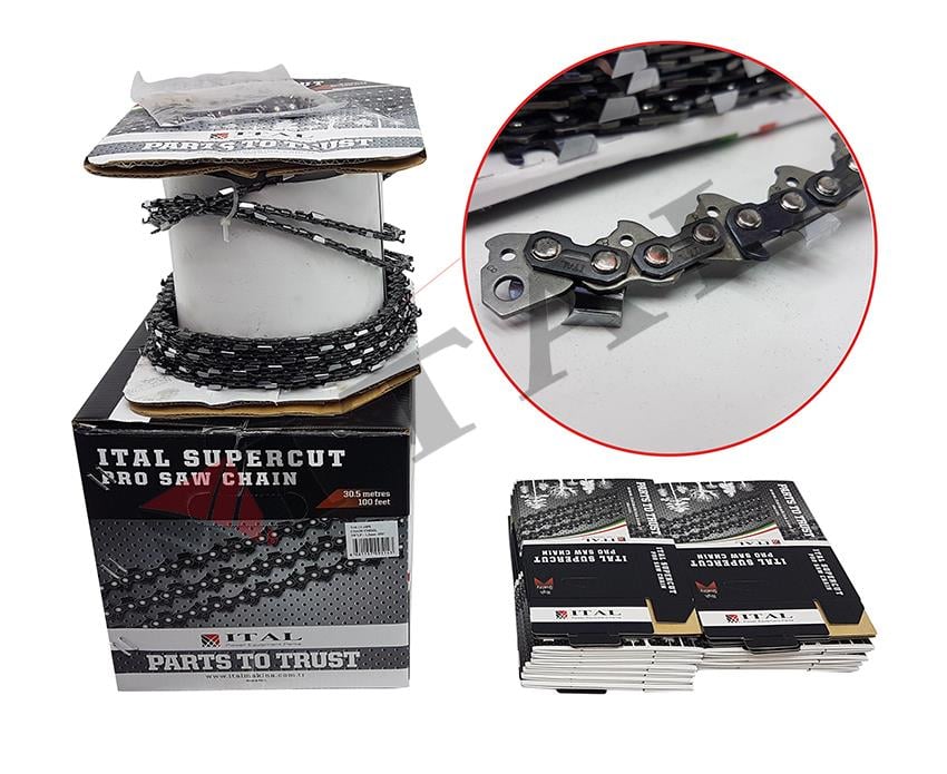 Ital Pro (3/8)91-1.3MM 100Feet 820Diş Yuvarlak Top Zincir