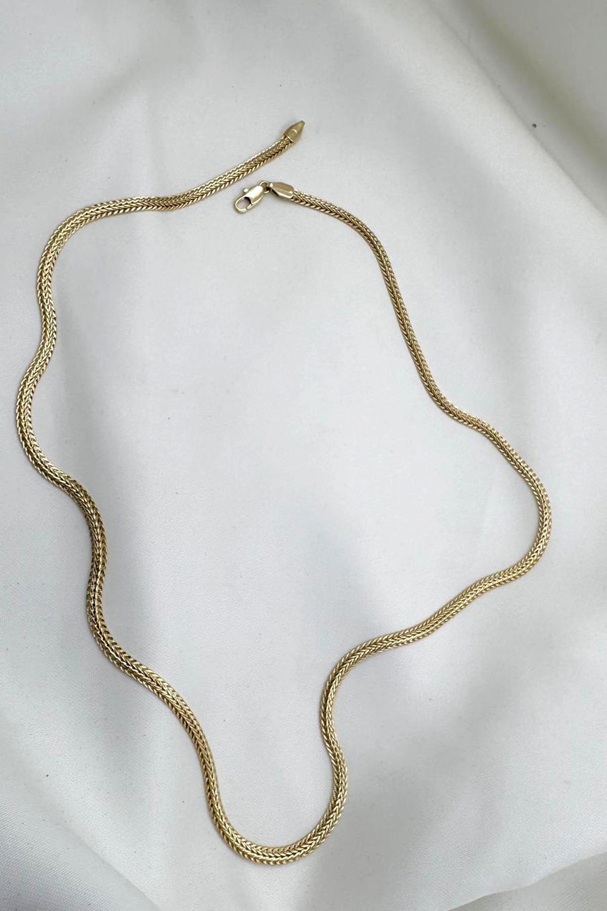 Çelik Balık Sırtı Model Kolye (60 cm uzunluk)