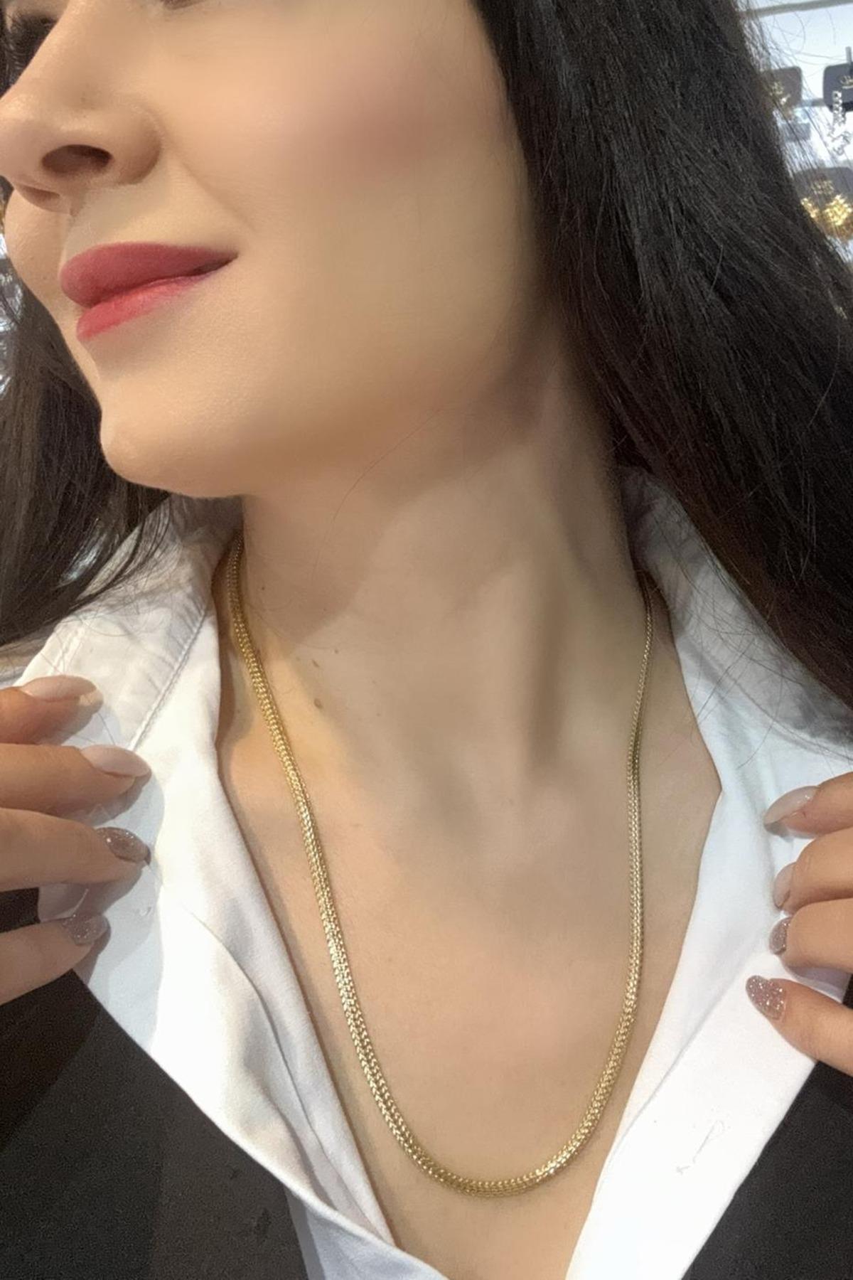 Çelik Balık Sırtı Model Kolye (60 cm uzunluk)