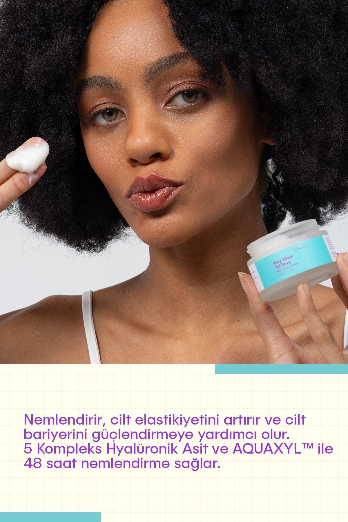 ANY TIME OF DAY-48 Saat Etkili Nemlendirici Krem-5 Kompleks Hyaluronik Asit | Tüm Cilt Tipleri 50ml
