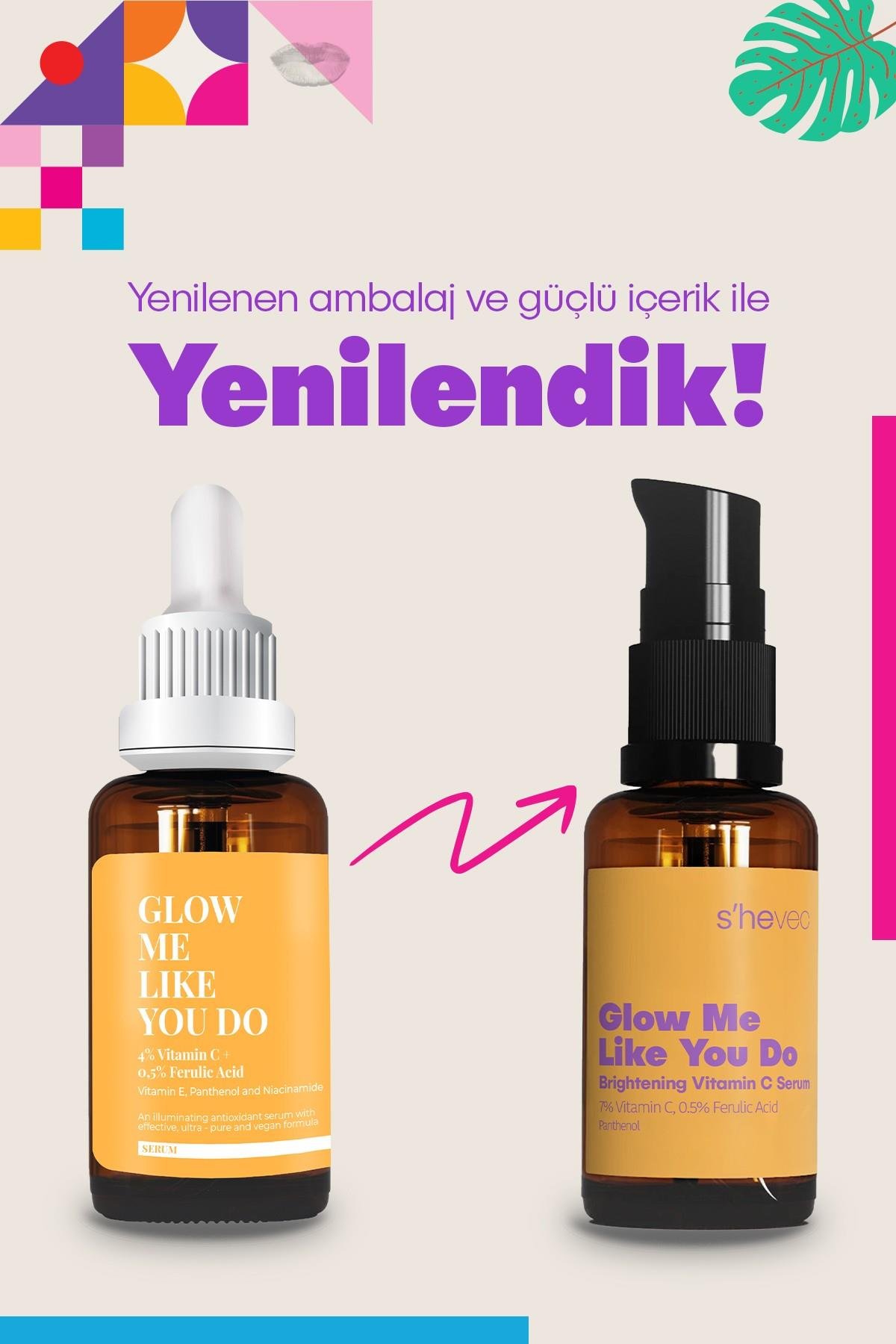 GLOW ME LIKE YOU DO - Aydınlatıcı ve Cilt Tonu Eşitleyici Leke Karşıtı C Vitamini Serum 30ml