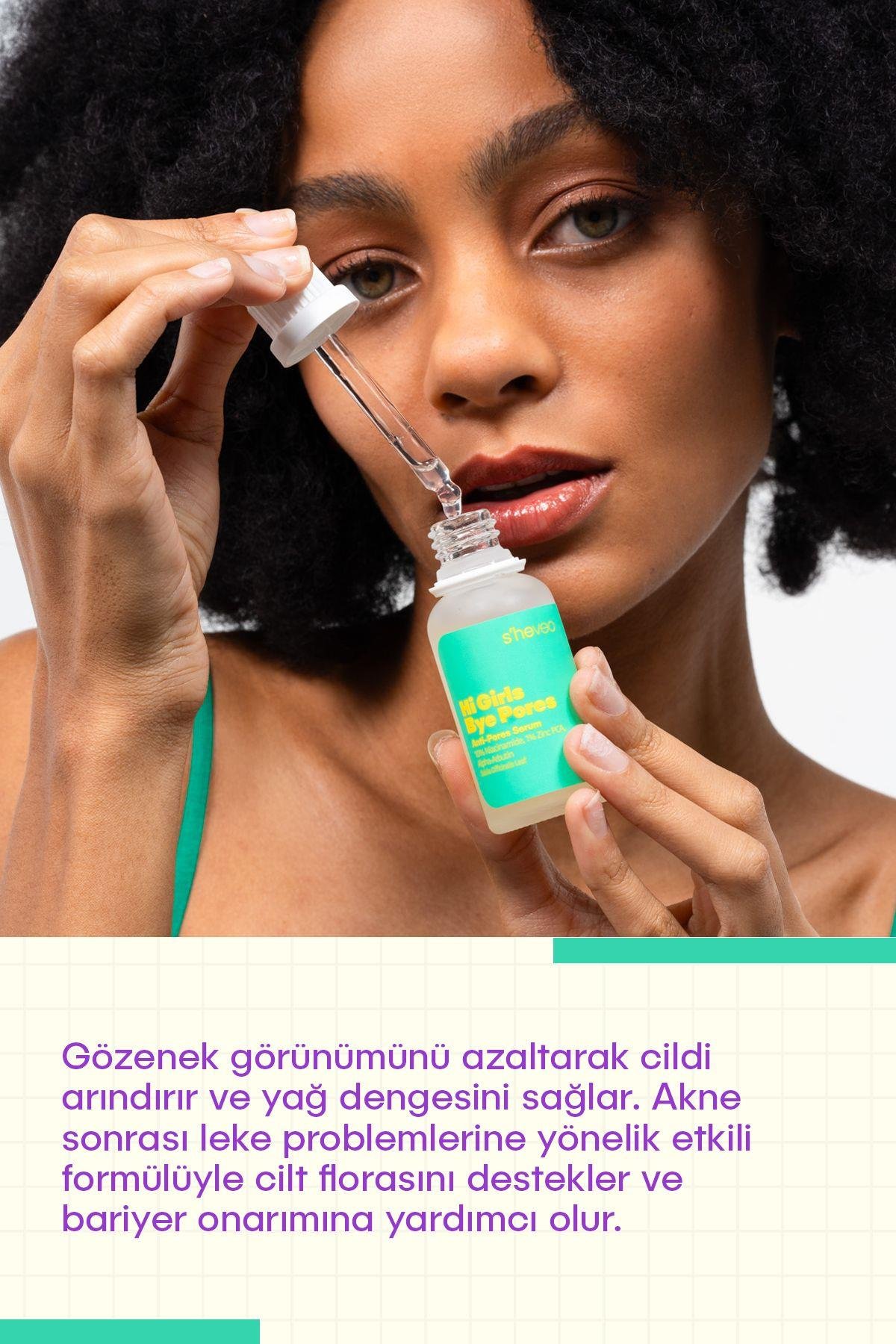 HI GIRLS BYE PORES - Sivilce Ve Leke Karşıtı Arbutin %2 Niacinamide %10 ZİNC PCA %1 Serum 30 ml
